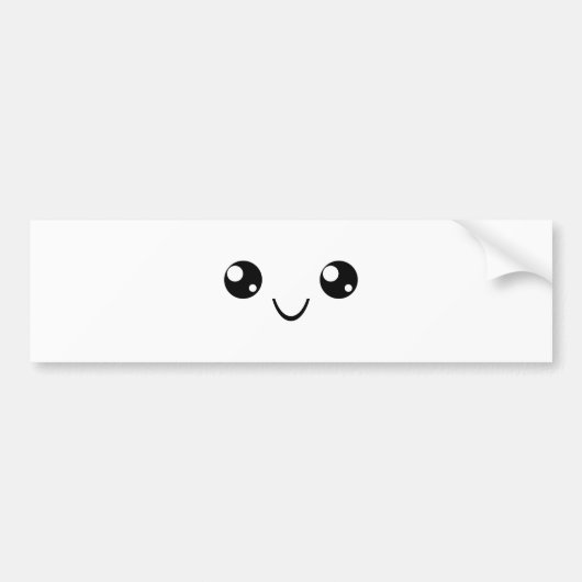 Smile Face Bumpersticker (Voorkant)
