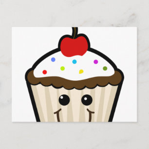 Smile Face Cupcake Briefkaart