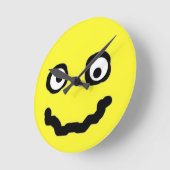 Smile Face Funny Cute Yellow Ronde Klok (Hoek)