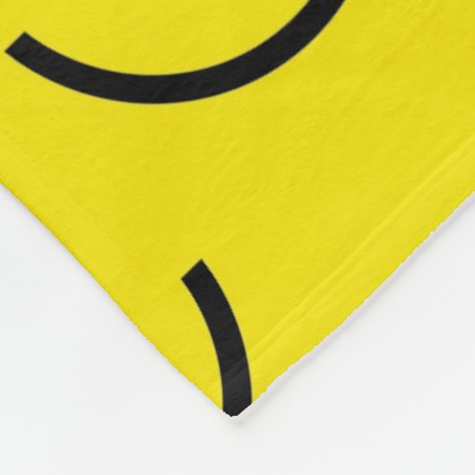 Smile Face - Happy Face Fleece Blanket Deken (Hoek)