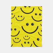 Smile Face - Happy Face Fleece Blanket Deken (Voorkant)