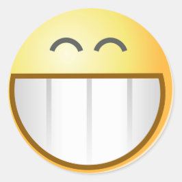 Smile Face Happy Grin Destiny Art Ronde Sticker