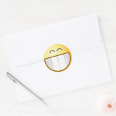 Smile Face Happy Grin Destiny Art Ronde Sticker (Envelop)