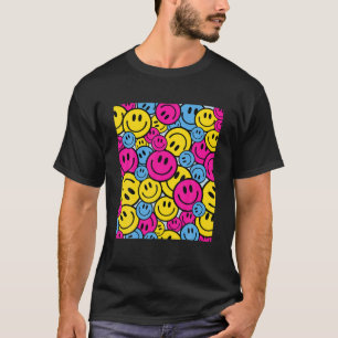 Smile Face Happy Smile Pansexual LGBTQ Gay Pr T-shirt