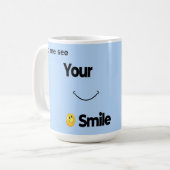 Smile Face Mok – Schattigee positiviteit Koffie &  (Voorkant links)