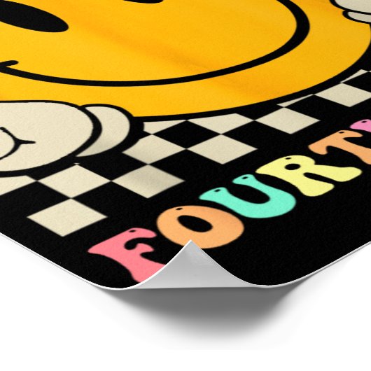 Smile Face Peace Out Vierde Grade CL van 2023 Poster (Hoek)