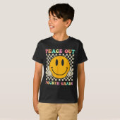 Smile Face Peace Out Vierde Grade CL van 2023 T-shirt (Voorkant volledig)