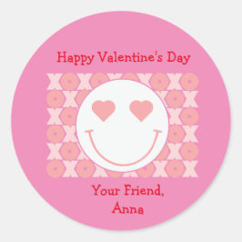 Smile Face Personal Valentijn Party Sticker