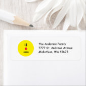 Smile Face Return Address Label (Insitu)