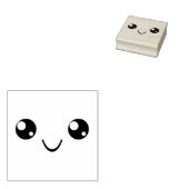 Smile Face Rubberstempel (Gestempeld)