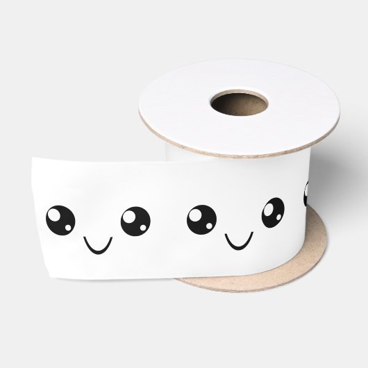 Smile Face Satijnen Lint (Spoel)