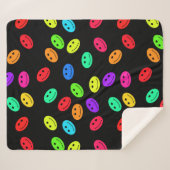Smile Face sherpa blanket Deken (Voorkant (horizontaal))