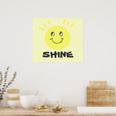 Smile Face Shine Poster (Keuken)