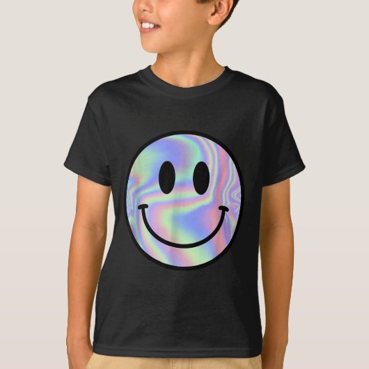 Smile Face Shirt Happy Smiling Face Rave Edm Music (Voorkant)