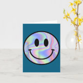 Smile Face Shirt Happy Smiling Face Rave Edm Music Kaart (Gele Bloem)