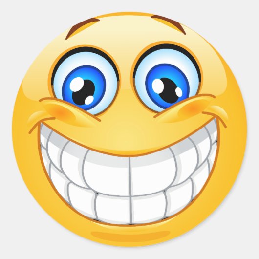 Smile Face Sticker (Voorkant)