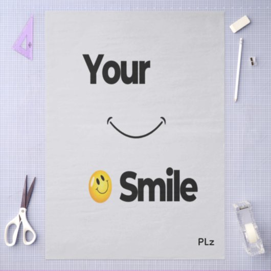 Smile Face Tissue Paper –Spread cute Positivity Tissuepapier (Craft)