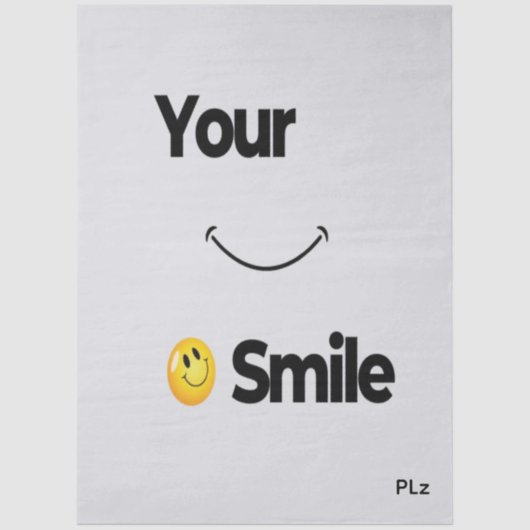 Smile Face Tissue Paper –Spread cute Positivity    Tissuepapier (Voorkant)