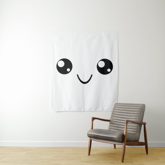 Smile Face Wandkleed (In situ)