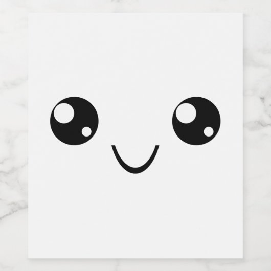 Smile Face Wijn Etiket (Enkel label)