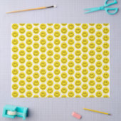 Smile Face Yellow Black White Happy Tissuepapier (Craft)