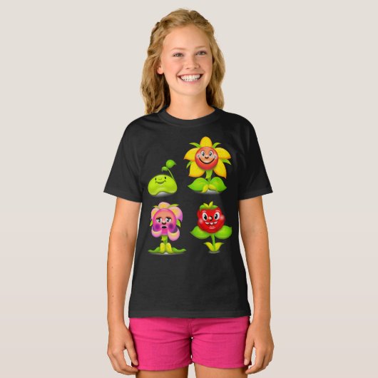 Smile Flower T-shirt (Voorkant volledig)