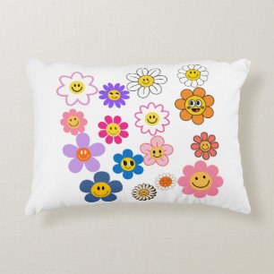 Smile Flowers Accent Kussen