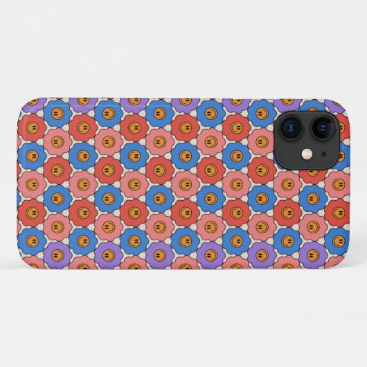 Smile Flowers Case-Mate iPhone Case (Achterkant (horizontaal))