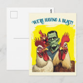 “Smile Frank” Cheesy Chicken Briefkaart (Voorkant / Achterkant)