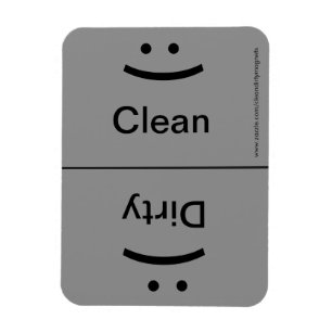 Smile/Frown - Drk Grey Magneet