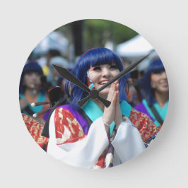 Smile glimlachen Face Yosakoi Japan Ronde Klok