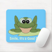 Smile Good Day Frog Mousepad Muismat (Met muis)