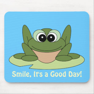 Smile Good Day Frog Mousepad Muismat