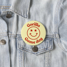Smile Gorilla Game Day Ronde Button 7,6 Cm