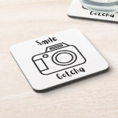 Smile Gotcha op een Bier Onderzetter (Linkerzijde)