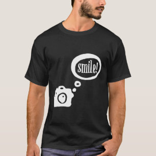 Smile Grappig Schattige Fotograaf Camera Afbeeldin T-shirt