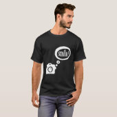 Smile Grappig Schattige Fotograaf Camera Afbeeldin T-shirt (Voorkant volledig)