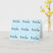smile-greeting cards kaart (Gele Bloem)