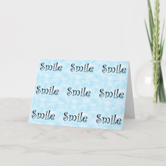 smile-greeting cards kaart (Voorkant)