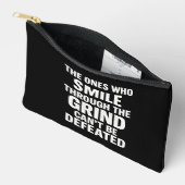 Smile grind gym motivatie citaat met witte tekst etui (Open)