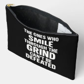 Smile grind gym motivatie citaat met witte tekst etui (Open)