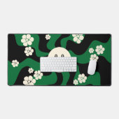 Smile - Groen, Cream en Zwart Bureaumat (Keyboard & Muis)