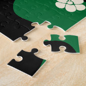 Smile - Groen, Cream en Zwart Legpuzzel (Zijkant)