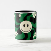 Smile - Groen, Cream en Zwart Mok (Midden)