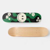Smile - Groen, Cream en Zwart Persoonlijk Skateboard (Horizontaal)