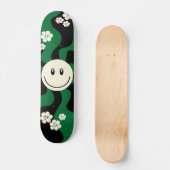 Smile - Groen, Cream en Zwart Persoonlijk Skateboard (Voorkant)