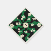 Smile - Groen, Cream en Zwart Servet (Hoek)