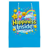 Smile, Happiness is Inside Medium Cadeauzakje (Achterkant)