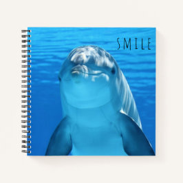 Smile Happy Dolphin Schattige Blauw Notitieboek
