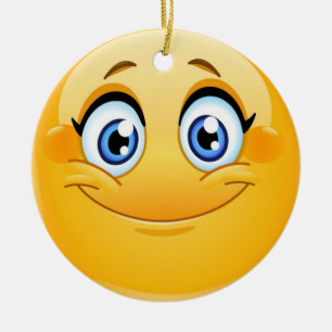 Smile Happy Face Friendship Ornamenet Keramisch Ornament